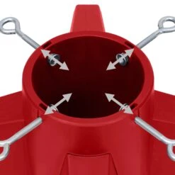 VidaXL Support De Sapin De Noël Rouge 55,5x55,5x15 Cm 9 VidaXL Support De Sapin De Noël Rouge 55,5x55,5x15 Cm -Homcom Boutique 8720286454329 4