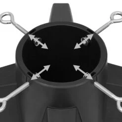 VidaXL Support De Sapin De Noël Gris 55,5x55,5x15 Cm 9 VidaXL Support De Sapin De Noël Gris 55,5x55,5x15 Cm -Homcom Boutique 8720286454336 4