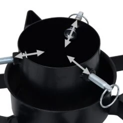 VidaXL Support De Sapin De Noël Noir 47x47x13,5 Cm -Homcom Boutique 8720286454350 5