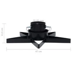 VidaXL Support De Sapin De Noël Noir 47x47x13,5 Cm -Homcom Boutique 8720286454350 6