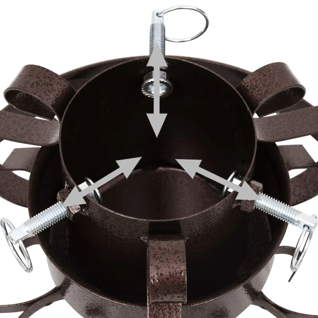 VidaXL Support De Sapin De Noël Cuivre Antique 29x29x15,5 Cm 4 VidaXL Support De Sapin De Noël Cuivre Antique 29x29x15,5 Cm – Image 4