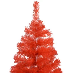 VidaXL Arbre De Noël Artificiel Avec LED Et Boules Rouge 150 Cm PVC