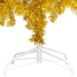 VidaXL Arbre De Noël Artificiel Avec LED Et Boules Doré 150 Cm PET