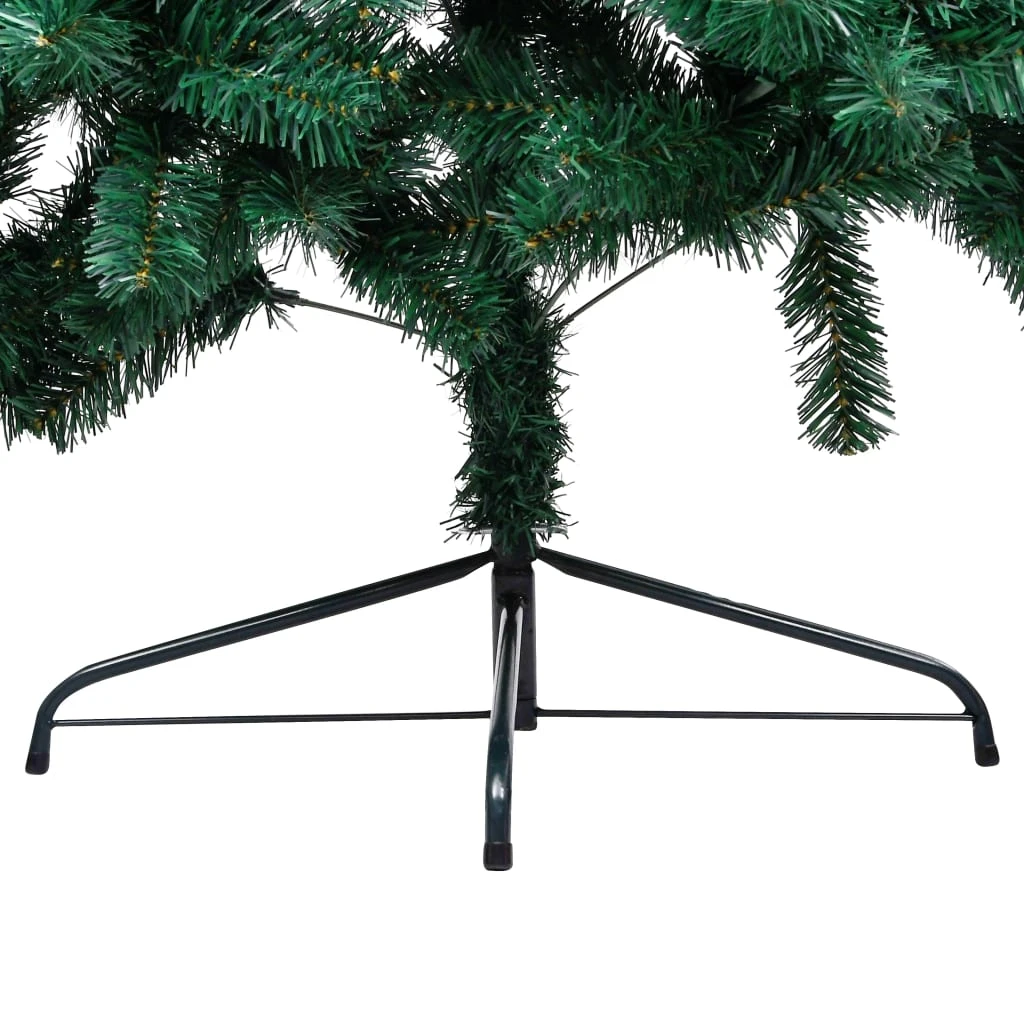 VidaXL Sapin De Noël Artificiel Moitié Avec Support Vert 150 Cm PVC 6 VidaXL Sapin De Noël Artificiel Moitié Avec Support Vert 150 Cm PVC – Image 6