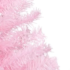 VidaXL Arbre De Noël Artificiel Avec LED Et Boules Rose 240 Cm PVC -Homcom Boutique 8720286496718 4