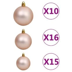 VidaXL Arbre De Noël Artificiel Avec LED Et Boules Blanc 240 Cm 12 VidaXL Arbre De Noël Artificiel Avec LED Et Boules Blanc 240 Cm -Homcom Boutique 8720286497029 6 1