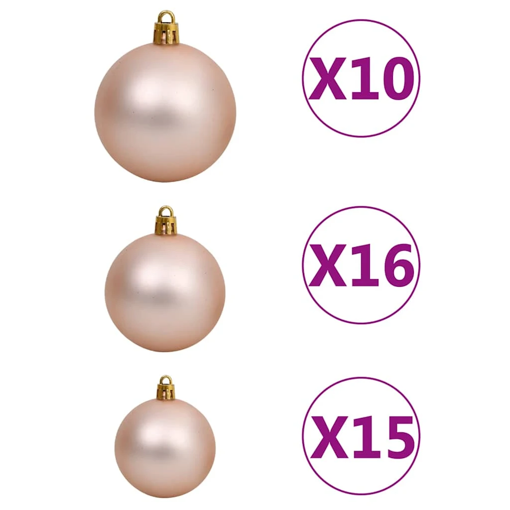 VidaXL Arbre De Noël Artificiel Avec LED Et Boules Blanc 240 Cm 6 VidaXL Arbre De Noël Artificiel Avec LED Et Boules Blanc 240 Cm – Image 6