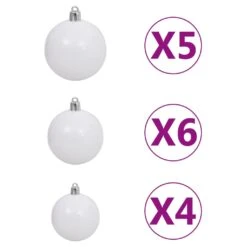 VidaXL Sapin De Noël Artificiel Nordmann Avec LED Et Boules Vert 150cm 13 VidaXL Sapin De Noël Artificiel Nordmann Avec LED Et Boules Vert 150cm -Homcom Boutique 8720286498132 6