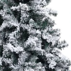 VidaXL Sapin De Noël Artificiel LED Et Flocons De Neige Vert 400 Cm -Homcom Boutique 8720286498293 3