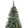 VidaXL Arbre De Noël Artificiel LED Et Boules Et Pommes De Pin 210 Cm