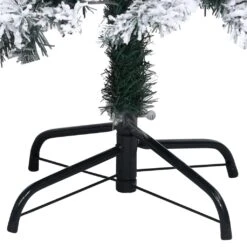 VidaXL Sapin De Noël Artificiel Avec Neige Floquée Vert 210 Cm PVC 8 VidaXL Sapin De Noël Artificiel Avec Neige Floquée Vert 210 Cm PVC -Homcom Boutique 8720286498538 4 1