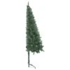 VidaXL Arbre De Noël Artificiel D'angle LED Et Boules Vert 120 Cm PVC