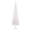 VidaXL Arbre De Noël Mince Avec LED Et Boules Blanc 180 Cm
