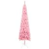 VidaXL Arbre De Noël Mince Avec LED Et Boules Rose 180 Cm