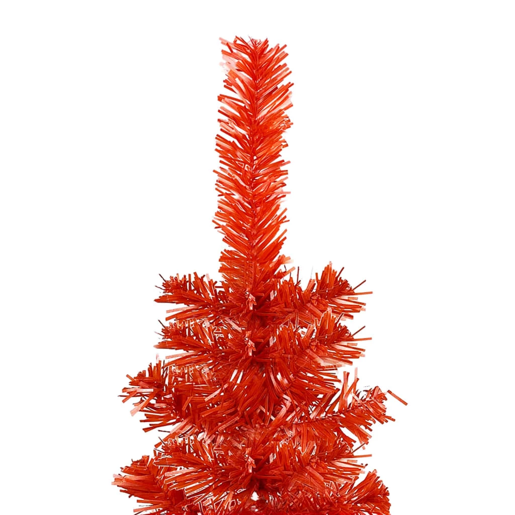 VidaXL Sapin De Noël étroit Rouge 180 Cm 1 VidaXL Sapin De Noël étroit Rouge 180 Cm