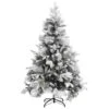 VidaXL Sapin De Noël à Flocons De Neige Et Pommes De Pin 150 Cm PVC/PE