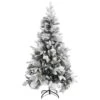 VidaXL Sapin De Noël à Flocons De Neige Et Pommes De Pin 195 Cm PVC/PE