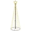 VidaXL Arbre De Noël Cône 108 LED Blanc Froid 70x180 Cm