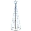 VidaXL Arbre De Noël Cône 108 LED Colorées 70x180 Cm