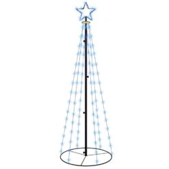 VidaXL Arbre De Noël Cône 108 LED Bleues 70x180 Cm