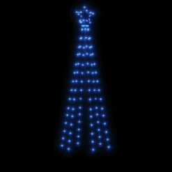 VidaXL Arbre De Noël Cône 108 LED Bleues 70x180 Cm -Homcom Boutique 8720287017899 3