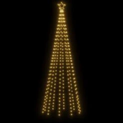 VidaXL Sapin De Noël Avec Piquet Blanc Chaud 310 LED 300 Cm -Homcom Boutique 8720287017912 3