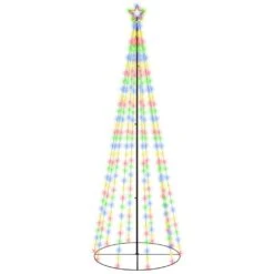VidaXL Arbre De Noël Cône 310 LED Colorées 100x300 Cm