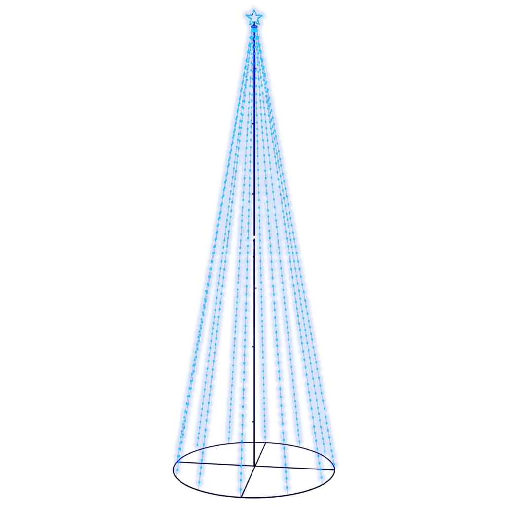 VidaXL Arbre De Noël Cône 732 LED Bleues 160x500 Cm 2 VidaXL Arbre De Noël Cône 732 LED Bleues 160x500 Cm – Image 2