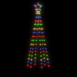 VidaXL Arbre De Noël Cône 108 LED Colorées 70x180 Cm -Homcom Boutique 8720287018056 3