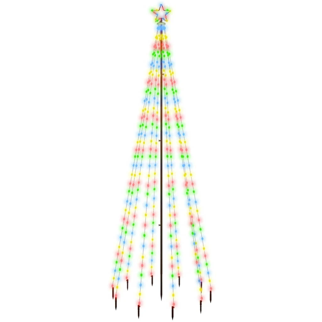 VidaXL Sapin De Noël Avec Piquet Coloré 310 LED 300 Cm 2 VidaXL Sapin De Noël Avec Piquet Coloré 310 LED 300 Cm – Image 2