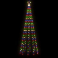 VidaXL Sapin De Noël Avec Piquet Coloré 310 LED 300 Cm 9 VidaXL Sapin De Noël Avec Piquet Coloré 310 LED 300 Cm -Homcom Boutique 8720287018094 3 1