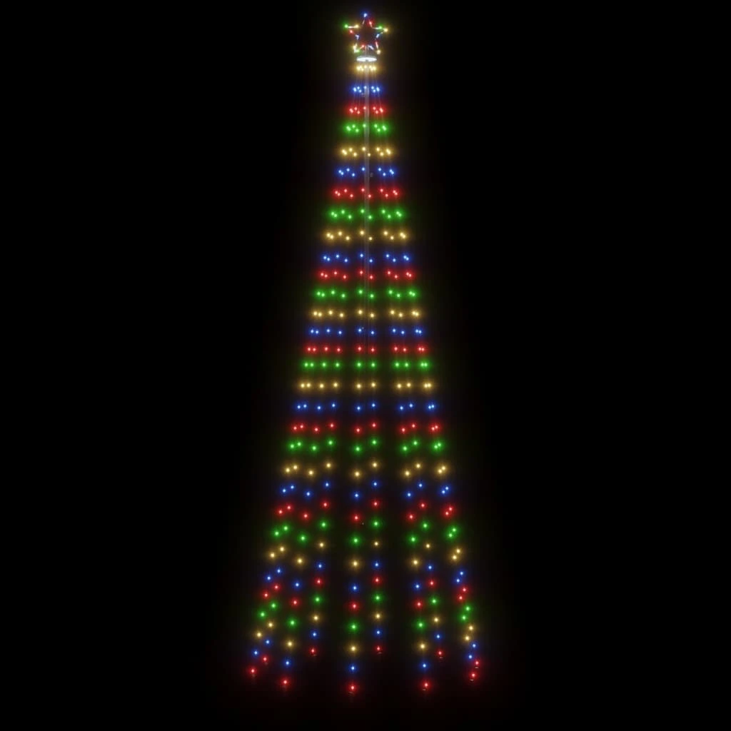 VidaXL Sapin De Noël Avec Piquet Coloré 310 LED 300 Cm 3 VidaXL Sapin De Noël Avec Piquet Coloré 310 LED 300 Cm – Image 3
