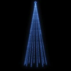 VidaXL Arbre De Noël Cône 732 LED Bleues 160x500 Cm 9 VidaXL Arbre De Noël Cône 732 LED Bleues 160x500 Cm -Homcom Boutique 8720287018148 3 1