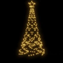 VidaXL Sapin De Noël Avec Piquet Blanc Chaud 200 LED 180 Cm -Homcom Boutique 8720287018193 3