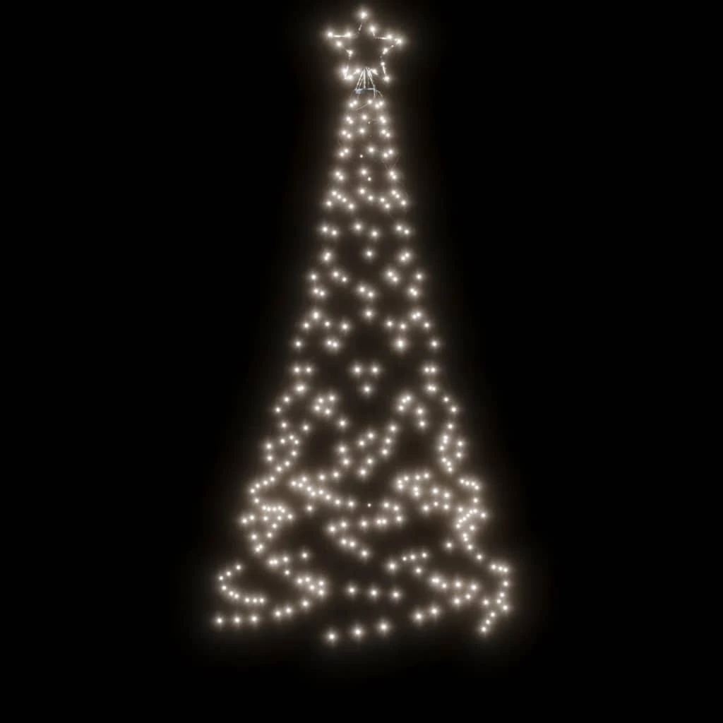 VidaXL Sapin De Noël Avec Piquet Blanc Froid 200 LED 180 Cm 3 VidaXL Sapin De Noël Avec Piquet Blanc Froid 200 LED 180 Cm – Image 3