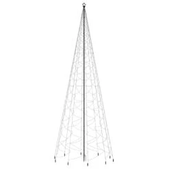 VidaXL Sapin De Noël Avec Piquet 3000 LED Colorées 800 Cm