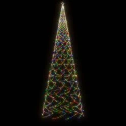 VidaXL Sapin De Noël Avec Piquet 3000 LED Colorées 800 Cm 9 VidaXL Sapin De Noël Avec Piquet 3000 LED Colorées 800 Cm -Homcom Boutique 8720287018339 3