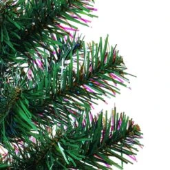 VidaXL Sapin De Noël Artificiel Pointes Iridescentes Vert 120 Cm PVC -Homcom Boutique 8720287021117 3