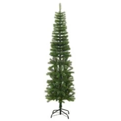VidaXL Sapin De Noël Artificiel Mince Avec Support 210 Cm PE