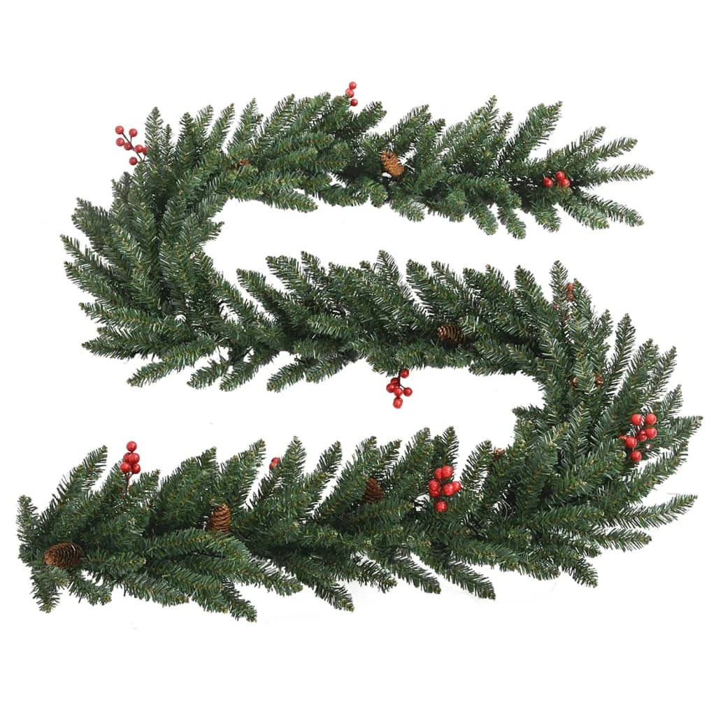 VidaXL Arbres De Noël Artificiels 2 Pcs Et Couronne, Guirlande Et LED 7 VidaXL Arbres De Noël Artificiels 2 Pcs Et Couronne, Guirlande Et LED – Image 7