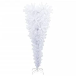 VidaXL Sapin De Noël Artificiel Renversé Avec Support Blanc 150 Cm