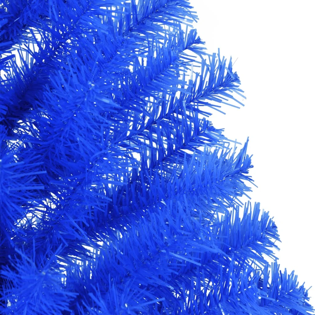 VidaXL Demi Sapin De Noël Artificiel Avec Support Bleu 180 Cm PVC 5 VidaXL Demi Sapin De Noël Artificiel Avec Support Bleu 180 Cm PVC – Image 5