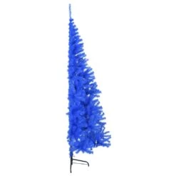 VidaXL Demi Sapin De Noël Artificiel Avec Support Bleu 180 Cm PVC 9 VidaXL Demi Sapin De Noël Artificiel Avec Support Bleu 180 Cm PVC -Homcom Boutique 8720287021520 3