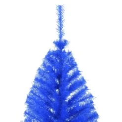 VidaXL Demi Sapin De Noël Artificiel Avec Support Bleu 240 Cm PVC -Homcom Boutique 8720287021537 4