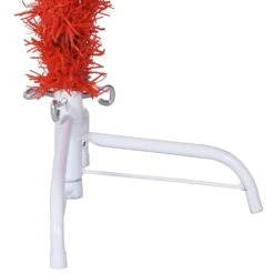 VidaXL Demi Sapin De Noël Artificiel Avec Support Rouge 180 Cm PVC -Homcom Boutique 8720287021575 6 1