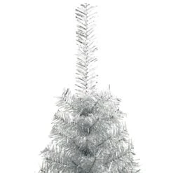VidaXL Demi Sapin De Noël Artificiel Avec Support Argenté 240 Cm PVC 9 VidaXL Demi Sapin De Noël Artificiel Avec Support Argenté 240 Cm PVC -Homcom Boutique 8720287021698 3 1