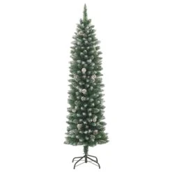 VidaXL Sapin De Noël Artificiel Mince Avec Support 150 Cm PVC