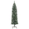 VidaXL Sapin De Noël Artificiel Mince Avec Support 210 Cm PVC