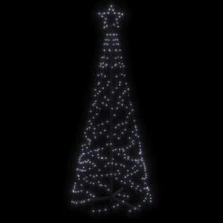 VidaXL Arbre De Noël Cône 200 LED Blanc Froid 70x180 Cm -Homcom Boutique 8720287069218 3