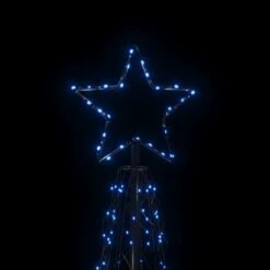 VidaXL Arbre De Noël Cône 500 LED Bleues 100x300 Cm -Homcom Boutique 8720287069263 4